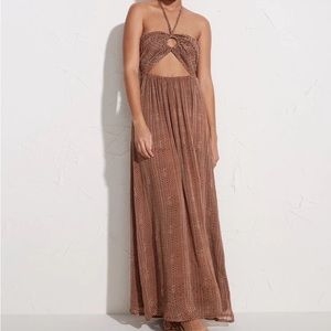 Faithfull the Brand La Costa Maxi Dress in Vadella Print Cocoa